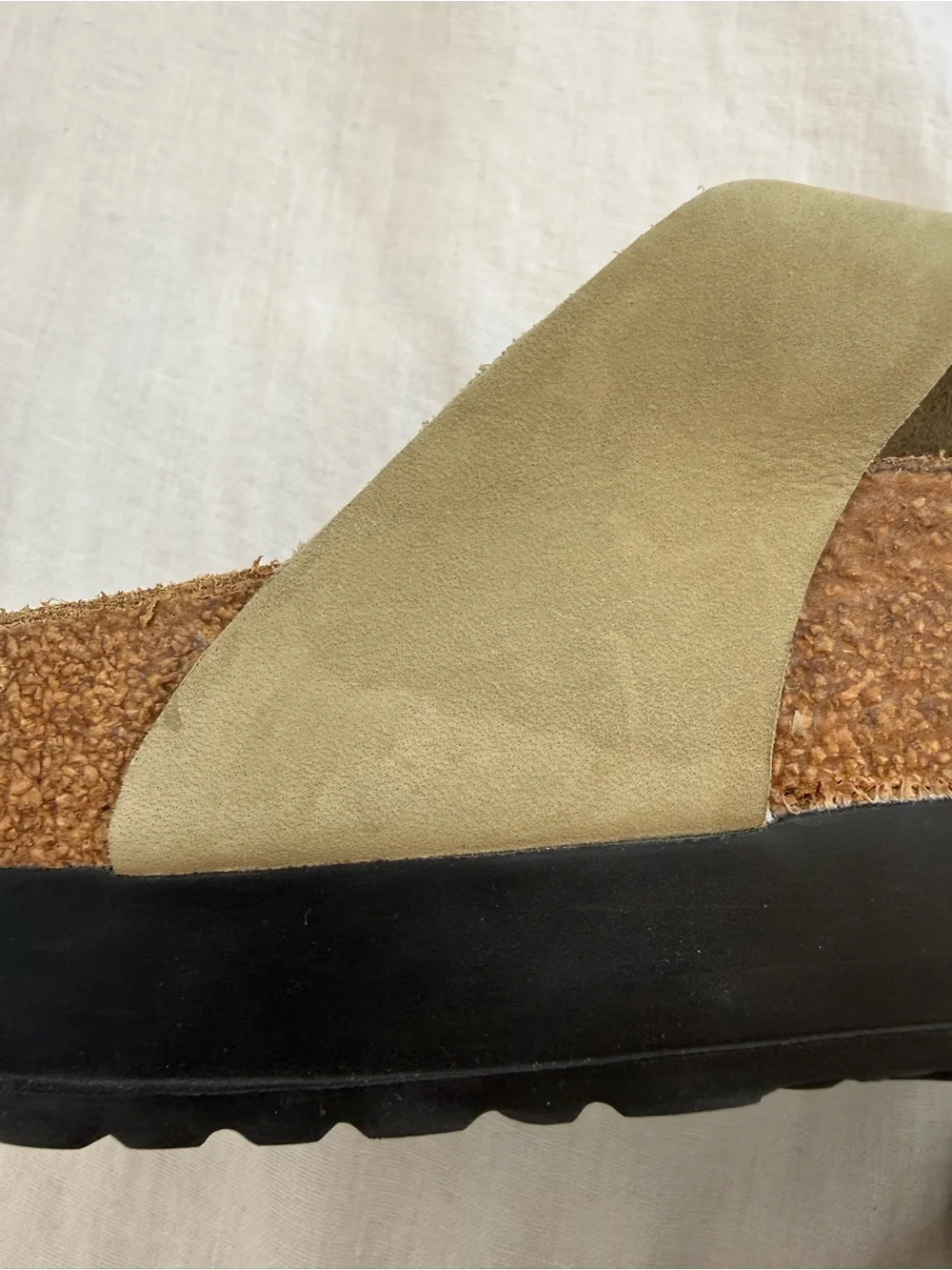 Birkenstock Papillio Gizeh Flex Platform Nubuck Leather